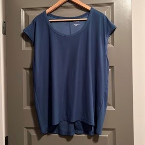 Banana Republic teal blue cap sleeve top - Size L